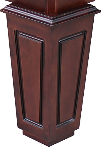 Playcraft St Lawrence 8' Espresso Slate Pool Table with Leather Drop Pockets