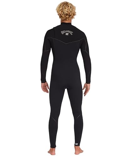 Billabong Mens 4/3mm Furnace Chest Zip Fullsuit Wetsuit Black 23 Large