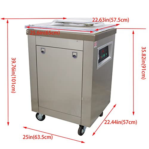INTBUYING Single Chamber Vacuum Packaging Machine 20inch Sealing Length 110V