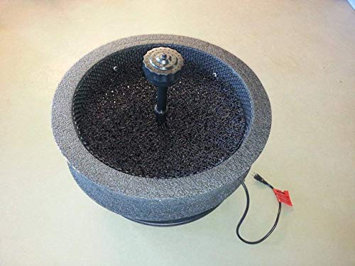 Custom Pro 5200 Floating Pond Fountain Aerator with 5200 GPH Pump and LED Lights Red