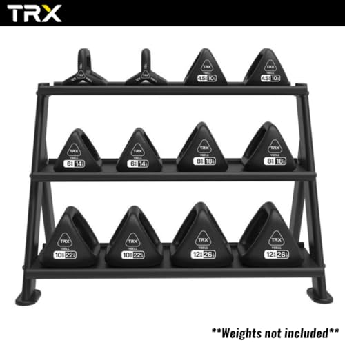 YBell TRX Horizontal Rack 12-YBell Capacity Black