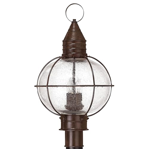 Hinkley Rustic Four Light Post Top/Pier Mount Cape Cod Collection Sienna Bronze