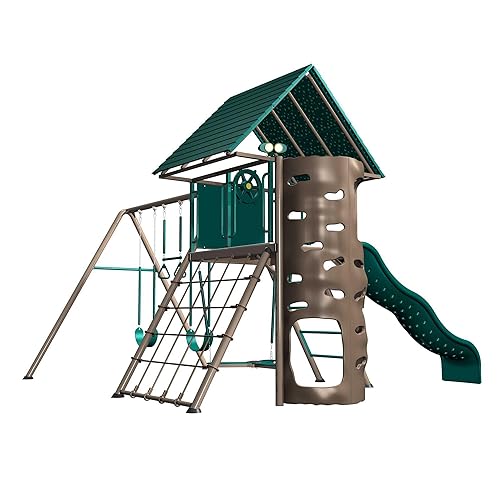 Lifetime Big Stuff Swing Set Playset Earthtone