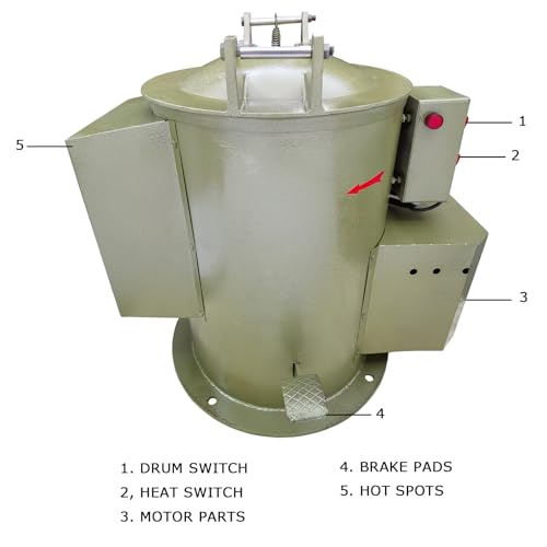 HayWHNKN Centrifugal Dryer Machine 77LB 220V 1100W