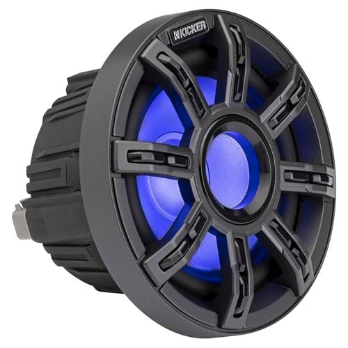 KICKER 51MSS654 MSS 6.5-Inch Premium Marine 4-Ohm LED Component System Pair