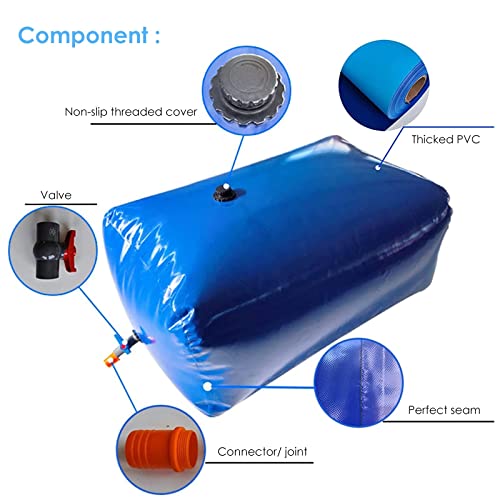 5sssallefaa Portable Water Storage Bag 1800L One Color