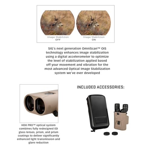Sig Sauer Zulu6TM HDX Pro 14x50mm Waterproof Fogproof Binoculars Flat Dark Earth