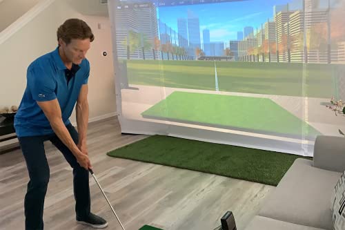 HomeCourse Golf ProScreen 180 Premier Indoor Golf Simulator Enclosure White