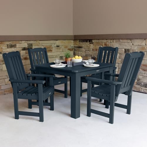 Highwood Lehigh 5-Piece Square Dining Set 42-Inch Federal Blue