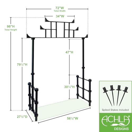 ACHLA DESIGNS Torii Arbor Black