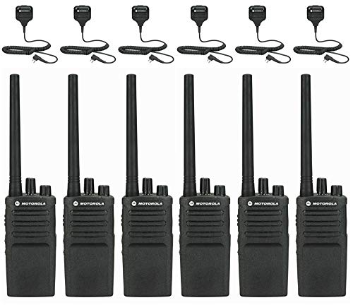 Motorola Solutions 6 Pack RMV2080 Business Two-Way Radios Walkie Talkies Black