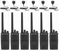 Motorola Solutions 6 Pack RMV2080 Business Two-Way Radios Walkie Talkies Black