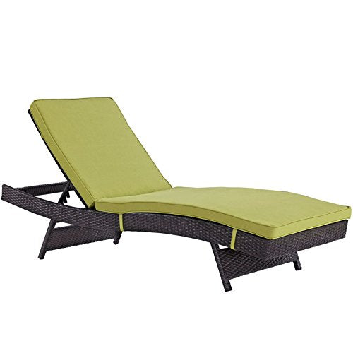 America Luxury - Outdoor Modern Contemporary Urban Patio Chaise Lounge Chair Set of 6 Green