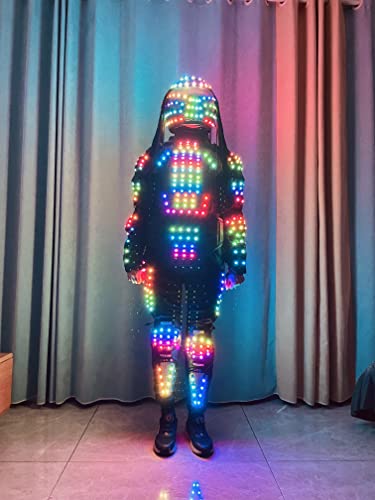 Generic Remote Control LED Robot Suit XXL Black