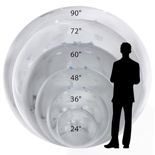 YBZCHLM Giant Inflatable Mirror Ball Set with Air Pump - Iridescent (12pcs)