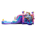 XJUMP Unicorn Bounce House Water Slide Combo Multicolor
