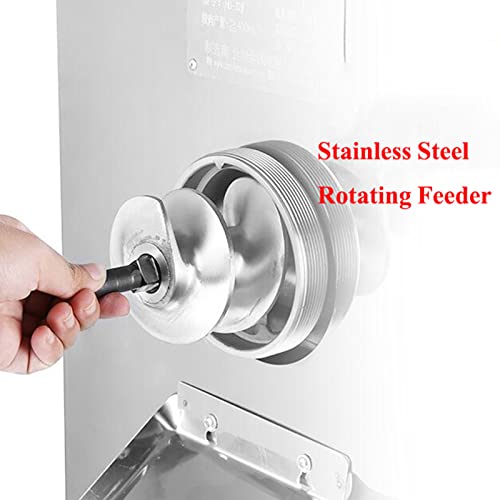 BREVELTION 220V 304 Stainless Steel Electric Meat Grinder Silver