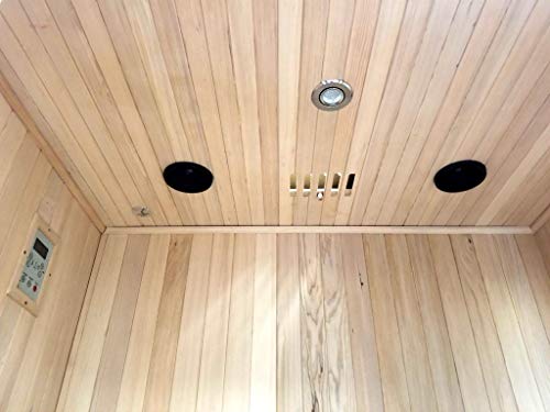 MCP Sauna Canadian Hemlock Wood Indoor Sauna Spa 60" 2-3 Person Wet/Dry Heater