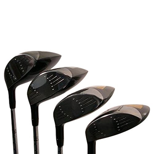 SV3 Senior Men's Yellow Square Fairway Wood Set Golf Clubs Black Grips