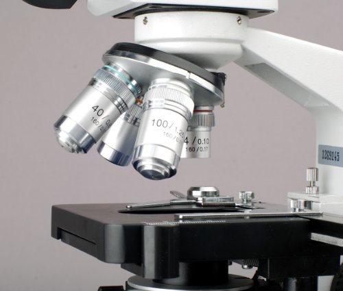 AmScope T120A Trinocular Compound Microscope 40X-1600X LED