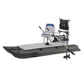 AQUOS 10.2 ft Inflatable Pontoon Boat with Trolling Motor and Folding Seat