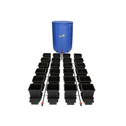 AutoPot 24 Pot Self-Watering Hydroponic System with 3.9 Gal Pots and 105 Gal FlexiTank Black