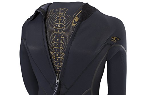 O'Neill Wetsuits Men's Psycho One 4/3mm Back Zip Full Wetsuit Black/Black