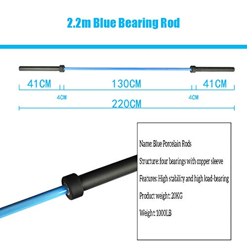 ADIEN Olympic Barbell Shaft 86.6" Blue
