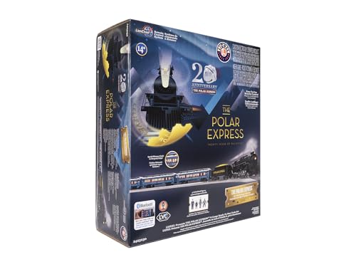 Lionel The Polar Express 20th Anniversary Electric O Gauge Bluetooth 5.0 Train Set with Remote Multicolor