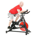 Sunny Health & Fitness Evolution Pro II Magnetic Belt Drive Indoor Cycling Bike Black