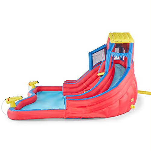 BANZAI Hydro Blast Inflatable Water Park with Slides & Pool Blue/Red