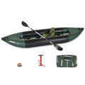 Sea Eagle 350FX Inflatable Explorer 1 Person Fishing Kayak Green