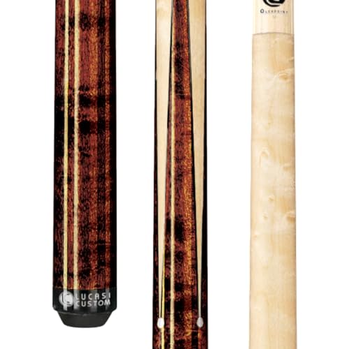 LUCASI Custom 58" Sneaky Pete Pool Cue with Upgraded Low Deflection Shaft, Birdseye Maple Natural
