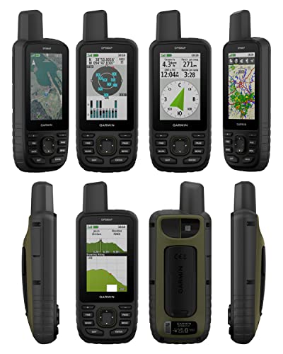 Wearable4U Garmin GPSMAP 67 Rugged Hiking Handheld +E-Bank with Car & Wall Chargers