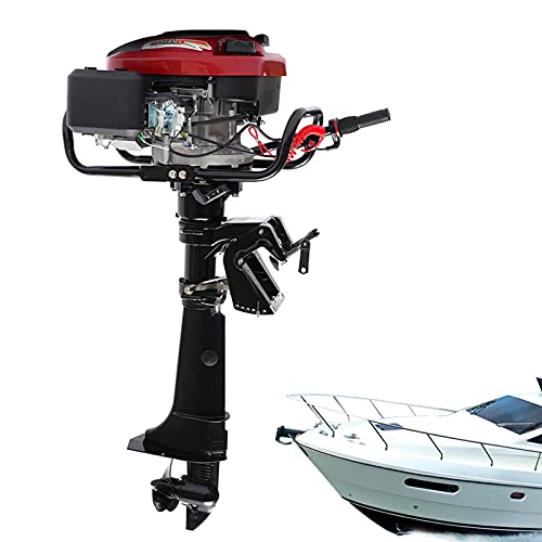 Gdrasuya10 7HP 4 Stroke Air-Cooled Outboard Motor Black