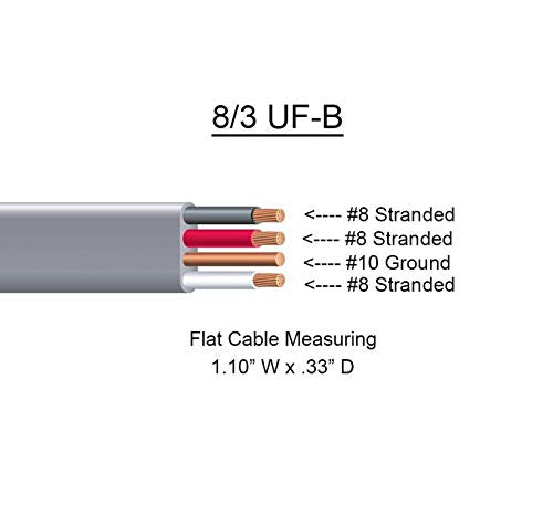 Cable Cabana 8/3 UF-B x 250 Underground Feeder Cable Grey