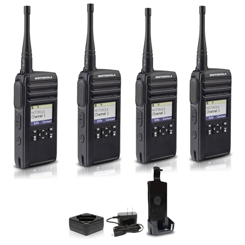 Motorola Solutions DTR700 Digital 2-Way Radio 50 Channels 4-Pack