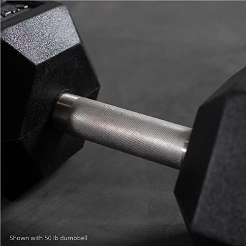 Titan Fitness 120 LB Pair Black Rubber Coated Hex Dumbbells