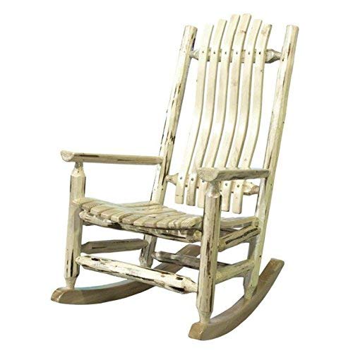 Montana Woodworks Log Rocker White