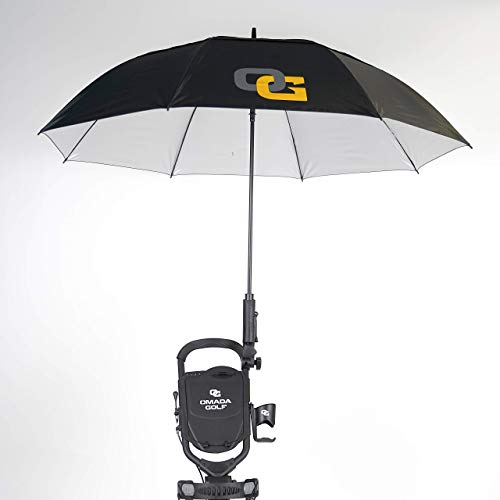 OMADA GOLF Trilite Golf Push Cart | Lightweight Folding Stand | Grey/Black