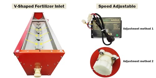 HayWHNKN Electric Broadcast Spreader 48V Adjustable Speed 176.37-220.46LBS