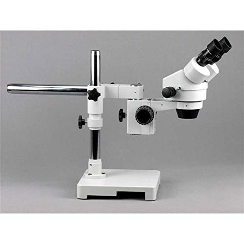 AmScope Professional Binocular Stereo Zoom Microscope WH10x 3.5X-90X White