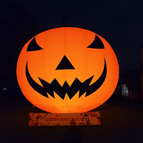OZIS Giant 40Ft Inflatable Pumpkin Decoration with Blower Orange