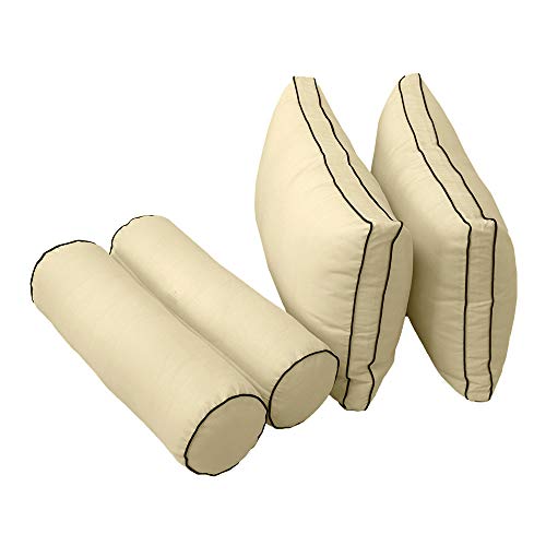 Prolinemax Style2 Twin-XL Outdoor Daybed Mattress Cushion Set with Bolster Pillow AD103