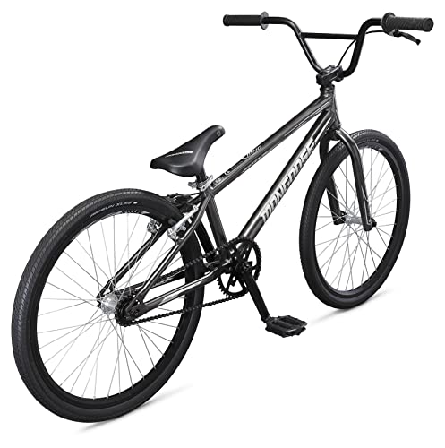 Mongoose Title Pro XXL BMX Race Bike 24-inch Wheels Lightweight Aluminum Frame Charcoal Black Pro XXL