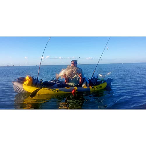Advance Elements StraitEdge™ Angler Inflatable Fishing Kayak with Rod Holders Yellow