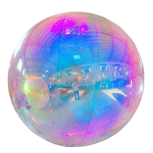 YBZCHLM Giant Inflatable Mirror Ball Set with Air Pump Iridescent 12pcs