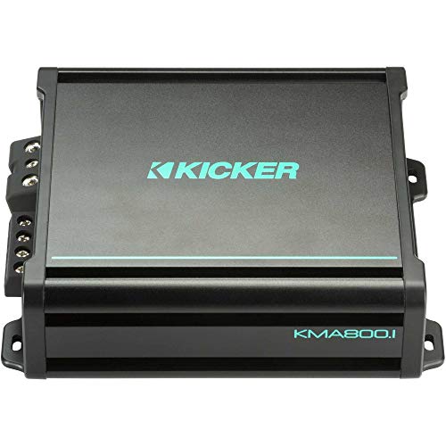 KICKER 12-Inch Premium Marine Subwoofer & 48KMA8001 Marine Amp Bundle