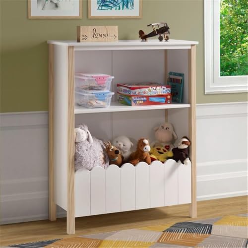 Home Square 2-Piece Twin Youth House Bed & Bookcase Set White
