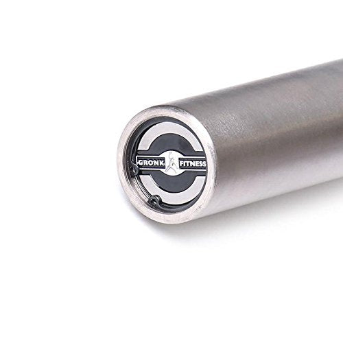 Gronk Fitness Products Swiss Bar - Commercial Grade | Multi Grip Football Bar for Upper Body Strength Training Silver